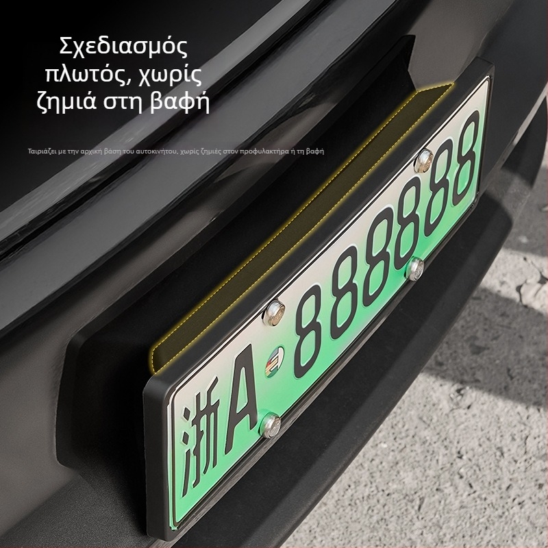 Πλαστική βάση πινακίδας Tesla για Model Y και Model 3, με δυνατότητα προσαρμογής