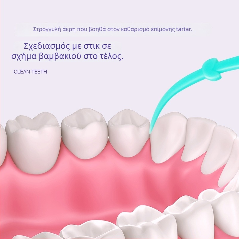 Οδοντικό νήμα Jian — φρουτώδης γεύση, πλαστικό, μίας χρήσης, 30–50 τεμάχια ανά συσκευασία