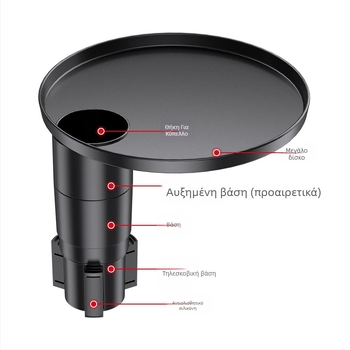 Αυτοκινητό τραπεζάκι με αιωρούμενο πάνελ για θήκη ποτηριών — ABS, μοντέλο SD-1091, συμβατό με αρχικό θήκη ποτηριού, προσαρμοσμένη επεξεργασία