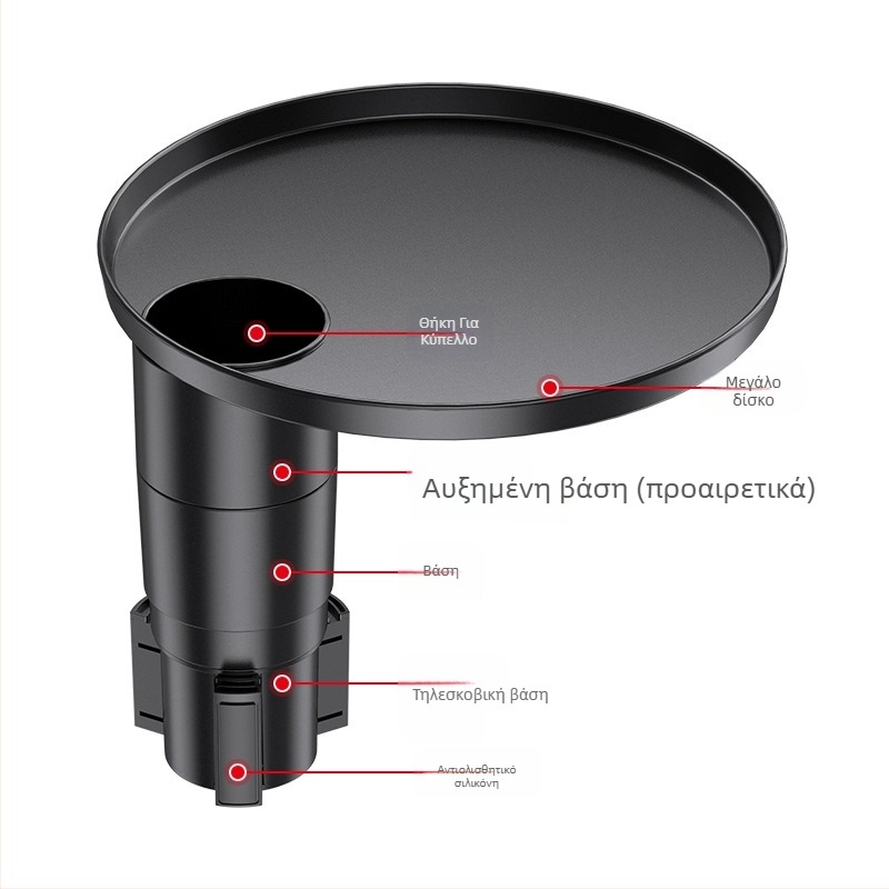 Αυτοκινητό τραπεζάκι με αιωρούμενο πάνελ για θήκη ποτηριών — ABS, μοντέλο SD-1091, συμβατό με αρχικό θήκη ποτηριού, προσαρμοσμένη επεξεργασία