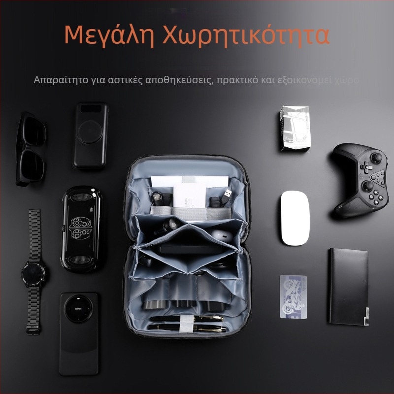 Ανδρικός υδατοστεγής οργανωτής ταξιδιού από Oxford ύφασμα για καλώδια δεδομένων, είδη γραφείου και καλλυντικά