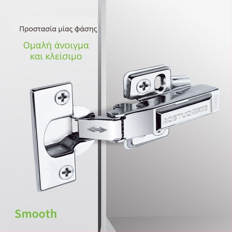 Υδραυλικός μεντεσές ντουλαπιού από ανοξείδωτο χάλυβα 201, μοντέλο 920B, επιφάνεια λεία και ηλεκτροπλατιωμένη