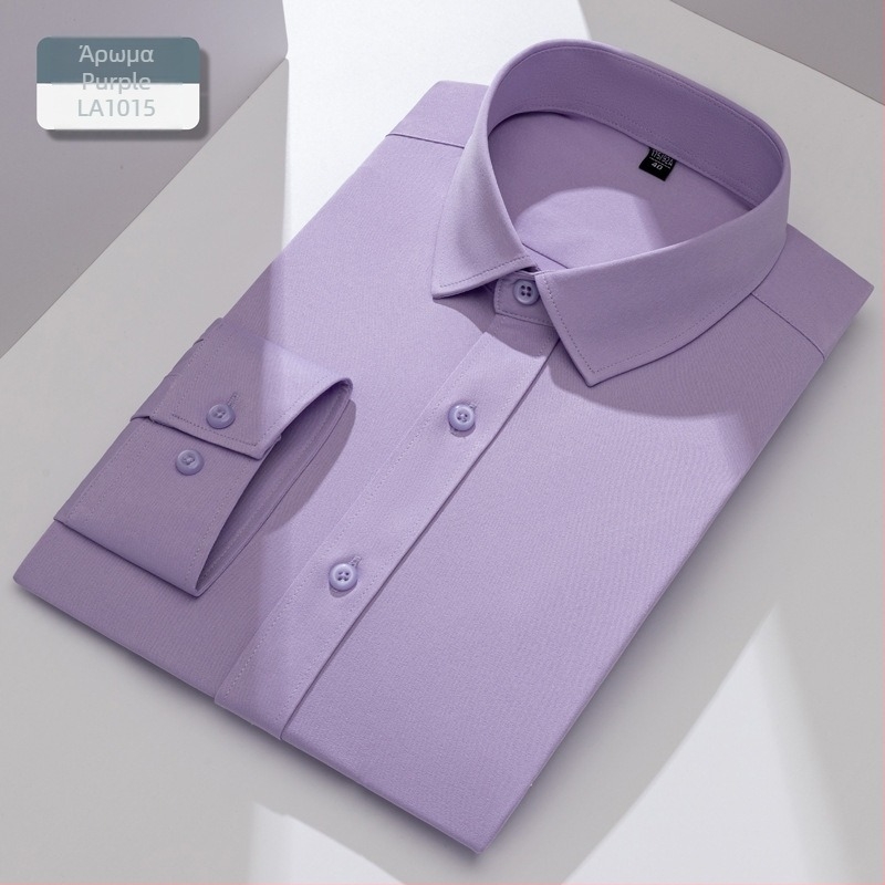 Ανδρικό μακρυμάνικο πουκάμισο σε γραμμή slim-fit, αντιρυτιδικό, διαπνέουσα πολυεστερική μίξη 92,6%