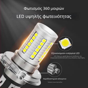 LED εμπρός φώτα ομίχλης για μοτοσικλέτα — μοντέλο motor225, 12V, LED πηγή φωτός, διάρκεια ζωής 50.000 ωρών