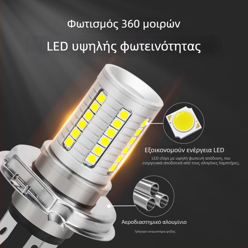 LED εμπρός φώτα ομίχλης για μοτοσικλέτα — μοντέλο motor225, 12V, LED πηγή φωτός, διάρκεια ζωής 50.000 ωρών