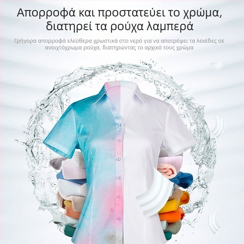 jiffine Φύλλα απορρόφησης χρώματος για πλύσιμο, σετ 50 τεμάχια, Προλαμβάνουν μεταφορά χρωμάτων, Οικιακή χρήση