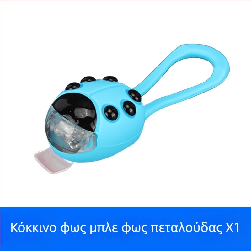 Φωτιστικό ποδηλάτου σε σχήμα ladybug – LED εμπρός και πίσω για ποδήλατα, ποδήλατα ισορροπίας και παιδικά πατίνια (Μάρκα: KUDOEYE; Εισαγωγή: Όχι; Ιδιωτικής ετικέτας: Ναι)