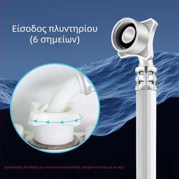 Επέκταση σωλήνα εισόδου νερού πλυντηρίου με βιδωτή σύνδεση, πλαστικό, 0.8 MPa, 5–60 °C, Yu Xin