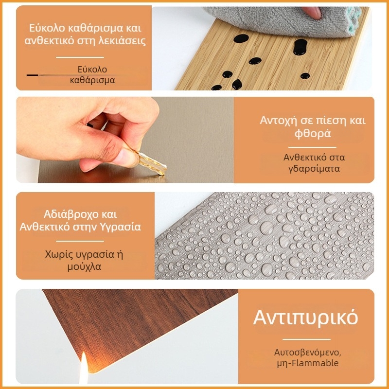 Πάνελ Καρβονικών Κρυστάλλων PVC, 8 mm, επίπεδο σχέδιο, τοίχου διακοσμητικό για οικία, ξενοδοχείο και γραφείο