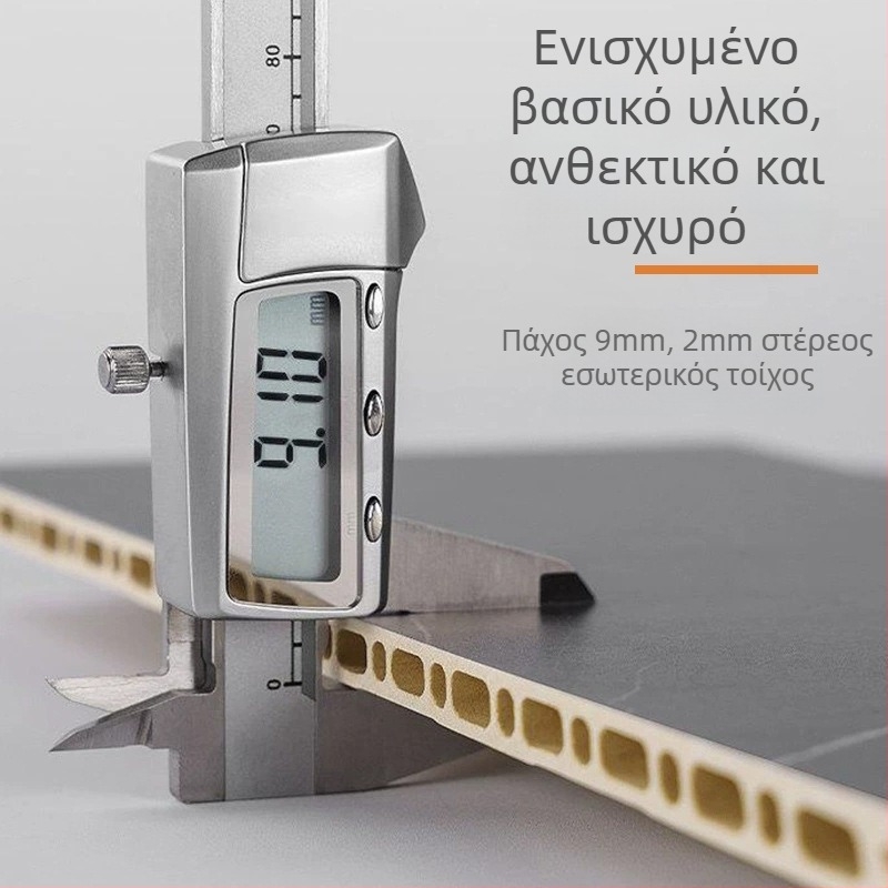 PVC πάνελ τοίχου με ενσωματωμένο σχεδιασμό για εσωτερικούς χώρους ξενοδοχείων, V-ραφή 400/600 mm, ηχομόνωση 0.20, θερμική αγωγιμότητα 0.125, στυλ χωρίς ραφές, μοντέρνα απλότητα