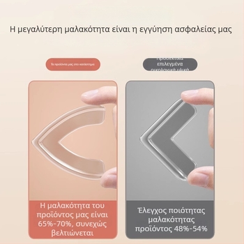 Παιδικό προστατευτικό γωνίας τραπεζιού, σιλικόνης προστατευτικό με ορθογώνιο σχήμα, μοντέλο B2135, 1000 τεμ./κουτί, Barcode 1111111