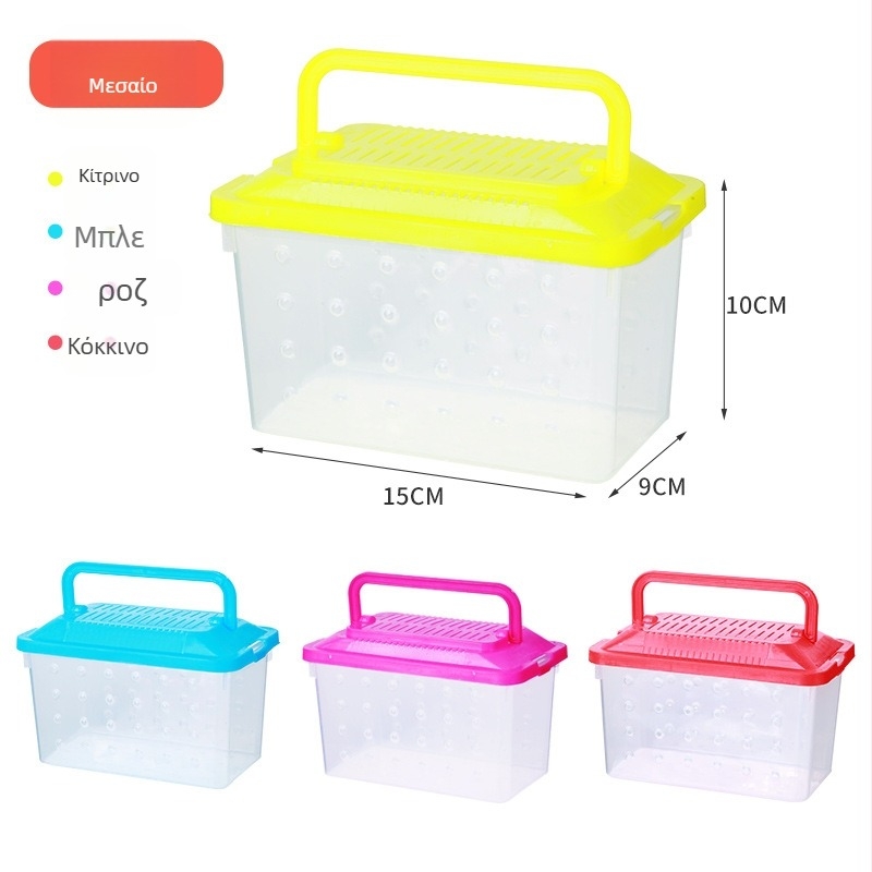 Διαφανές κουτί μεταφοράς για χάμστερ — ανθεκτικό πλαστικό, μάρκα Ha whale bear, κατάλληλο για κατοικίδια