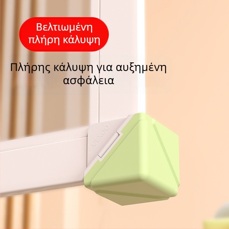 Αλουμινένιοι γωνιακοί προστατευτήρες παραθύρων - Ορθογώνιοι αντικρούσεις προστασίας για εσωτερικά ανοιγόμενα παράθυρα και πόρτες - Σετ προστασίας γωνιών