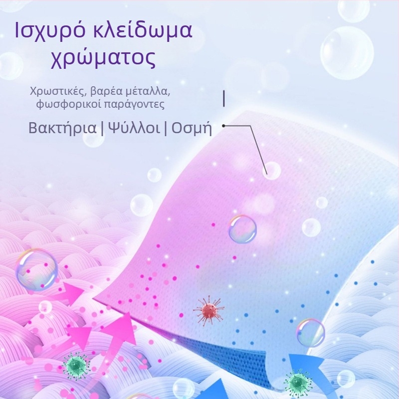Foam Φύλλο Απορρόφησης Χρωμάτων για Πλύσιμο Ρούχων – Αντιβαφή και Αντιβακτηριακή Προστασία