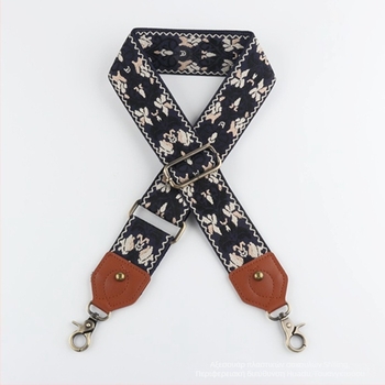 Ιμάντας ώμου για τσάντα – Sufeng Kj197 με δέρμα, πολυεστέρας, γεωμετρικό μοτίβο, εθνικό στυλ