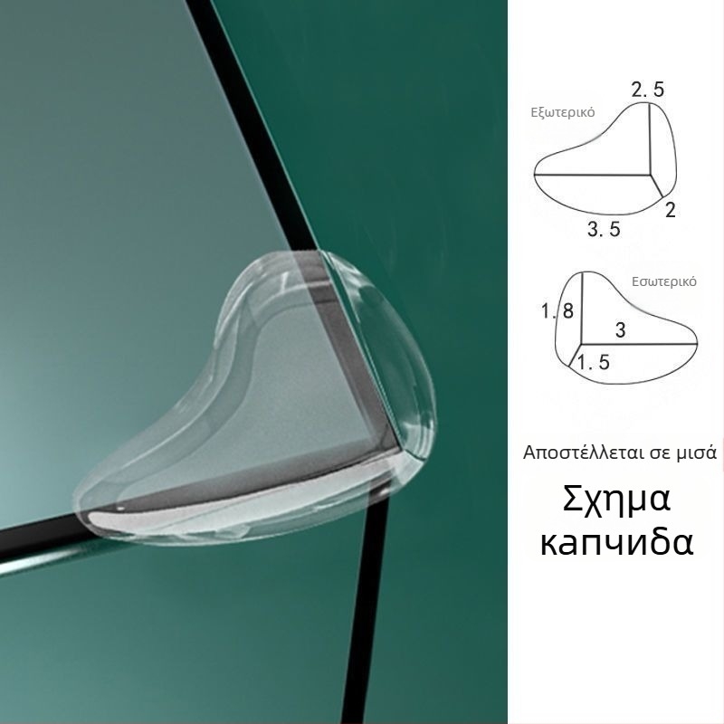 Προστάτης γωνίας για παιδικά έπιπλα, γωνιακή προστασία με ορθογώνιο σχήμα, μοντέλο 526526, συσκευασία 5000, προέλευση: Κίνα