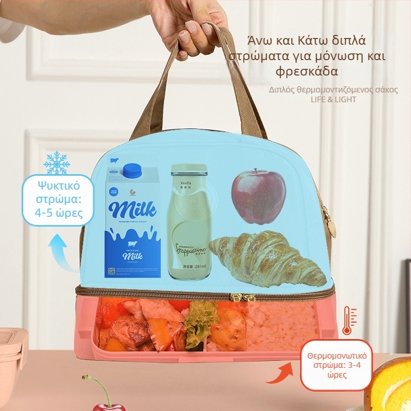 Θερμομονωτική τσάντα γάλακτος και γεύματος | Νάιλον | Κατηγορία: τσάντα ψύξης | Μάρκα: Jie Yibang | Κυκλοφόρησε Άνοιξη 2024