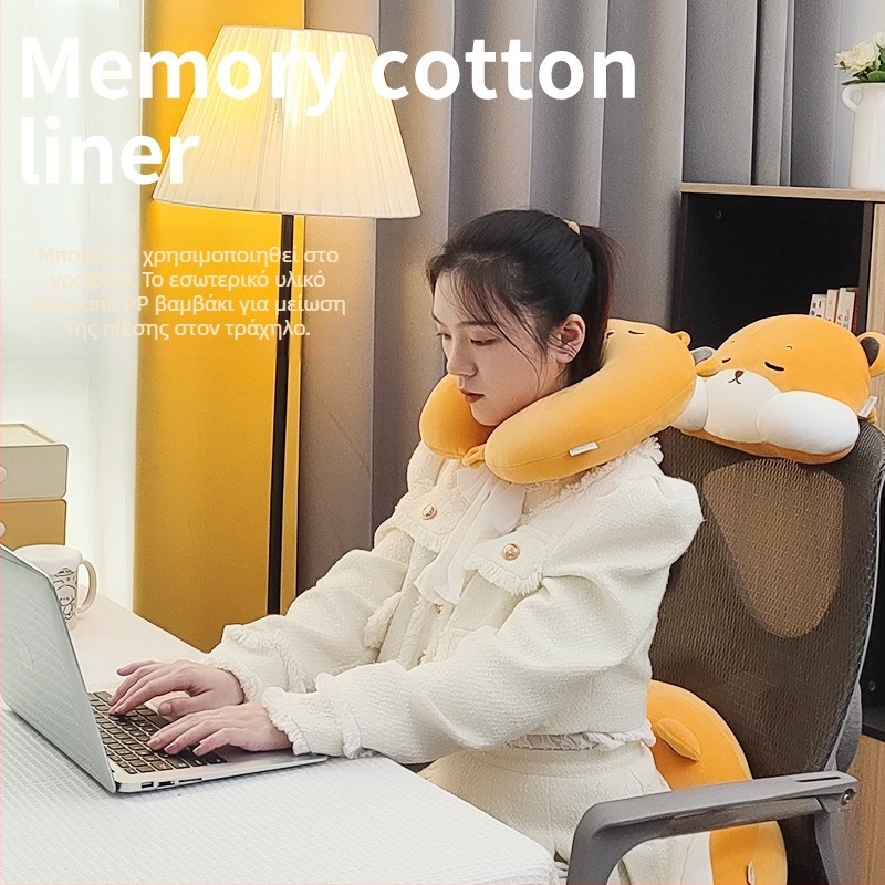 Καρτούν μαξιλαράκι κεφαλής αυτοκινήτου — εξωτερικό ύφασμα σπάντεξ υπερ-μαλακό, γέμισμα PP βαμβάκι, καθολική εφαρμογή, στυλ καρτούν, για όλες τις εποχές