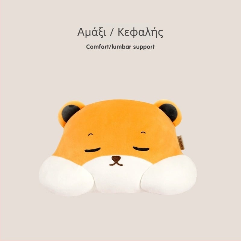 Καρτούν μαξιλαράκι κεφαλής αυτοκινήτου — εξωτερικό ύφασμα σπάντεξ υπερ-μαλακό, γέμισμα PP βαμβάκι, καθολική εφαρμογή, στυλ καρτούν, για όλες τις εποχές