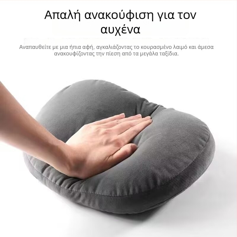 Κεφαλική υποστήριξη αυτοκινήτου με οσφυϊκή στήριξη, μαξιλάρι για τον αυχένα, επένδυση σουέντ, γέμισμα συνθετικών ινών, παγκόσμια εφαρμογή