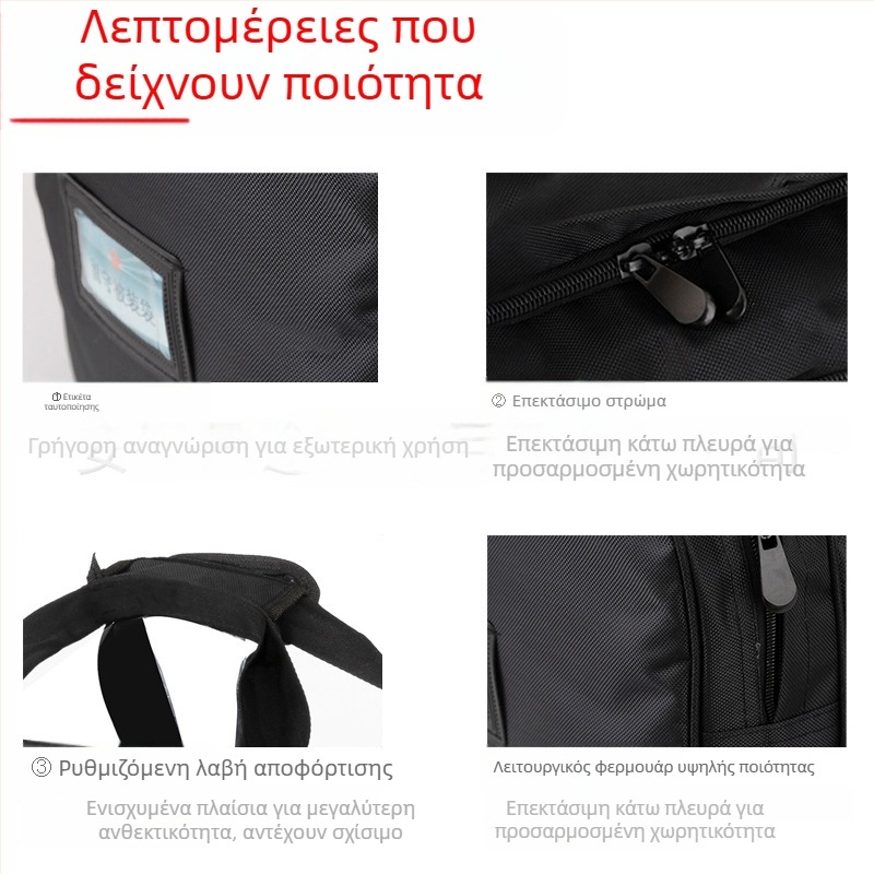 Τσάντα εξωτερικού τύπου για στρατιωτική εκπαίδευση, αδιάβροχο ύφασμα Oxford, παχύτερη κατασκευή, μεγάλη χωρητικότητα, unisex