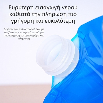 Φορητός Συρρικνώμενος Κουβάς Αποθήκευσης Νερού για Υπαίθριες Δραστηριότητες, (0.7 L Χωρητικότητα, Υφασμάτινο Αδιάβροχο Υλικό, Εκτύπωση Λογοτύπου)