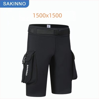 Σορτς καταδύσεων από νεοπρέν 3mm, Unisex, με θήκη αποθήκευσης, για κατάδυση