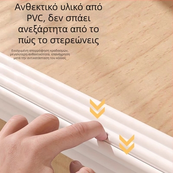 Κενή PVC λωρίδα προστασίας άκρων τραπεζιού, αυτοκόλλητη, προστασία γωνιών, 200 σετ