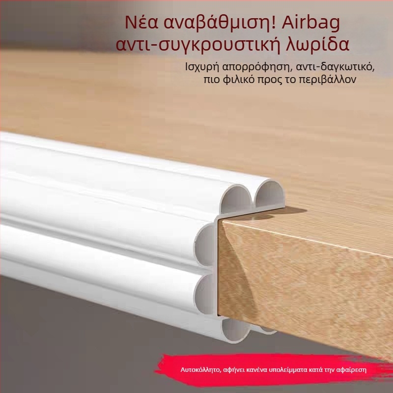 Κενή PVC λωρίδα προστασίας άκρων τραπεζιού, αυτοκόλλητη, προστασία γωνιών, 200 σετ