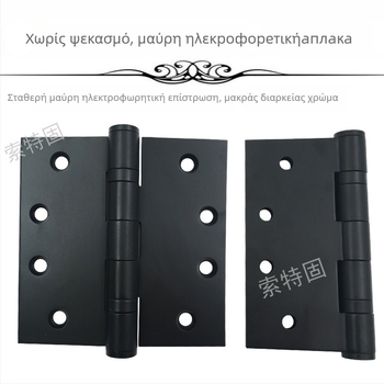 Μεντεσές πόρτας από ανοξείδωτο χάλυβα — απλό στυλ, φινίρισμα γυαλισμένο + ηλεκτροπλατίωση, μάρκα STG, κατασκευή από ανοξείδωτο χάλυβα