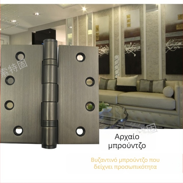 Μεντεσές πόρτας από ανοξείδωτο χάλυβα — απλό στυλ, φινίρισμα γυαλισμένο + ηλεκτροπλατίωση, μάρκα STG, κατασκευή από ανοξείδωτο χάλυβα