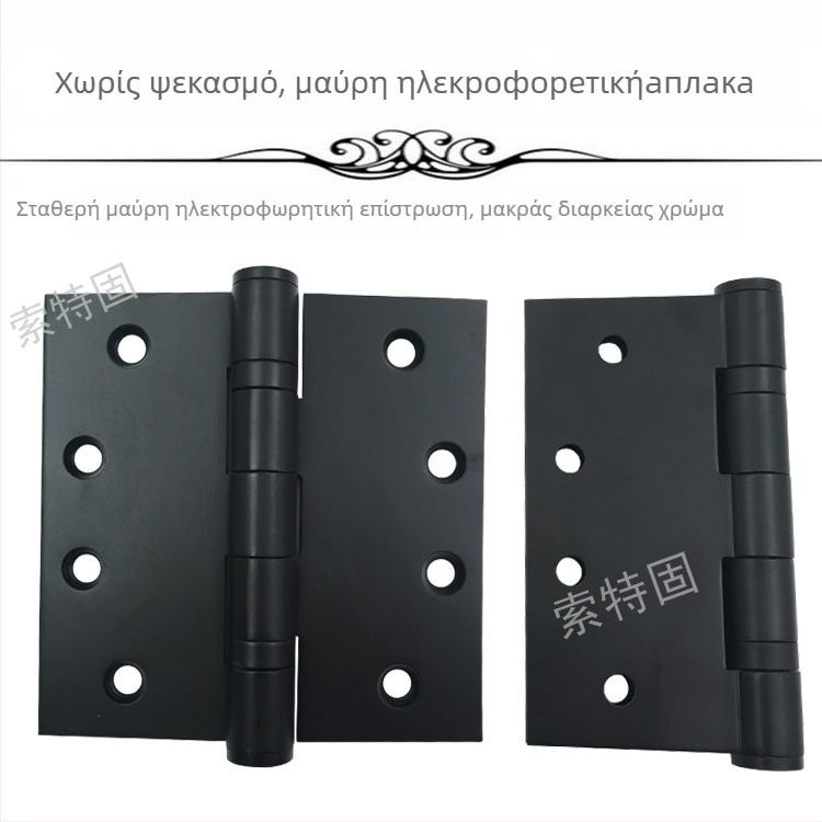 Μεντεσές πόρτας από ανοξείδωτο χάλυβα — απλό στυλ, φινίρισμα γυαλισμένο + ηλεκτροπλατίωση, μάρκα STG, κατασκευή από ανοξείδωτο χάλυβα