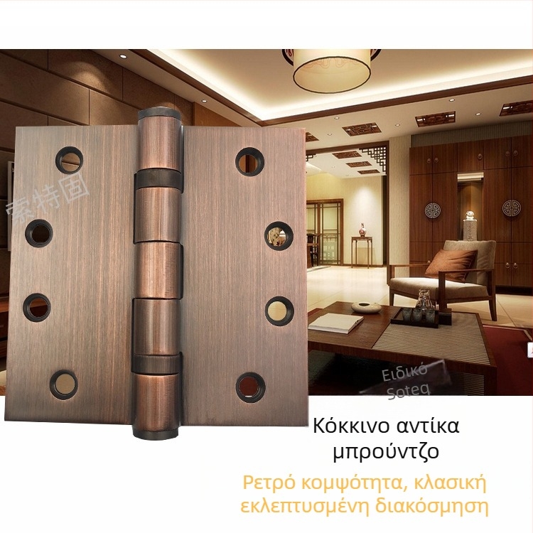 Μεντεσές πόρτας από ανοξείδωτο χάλυβα — απλό στυλ, φινίρισμα γυαλισμένο + ηλεκτροπλατίωση, μάρκα STG, κατασκευή από ανοξείδωτο χάλυβα