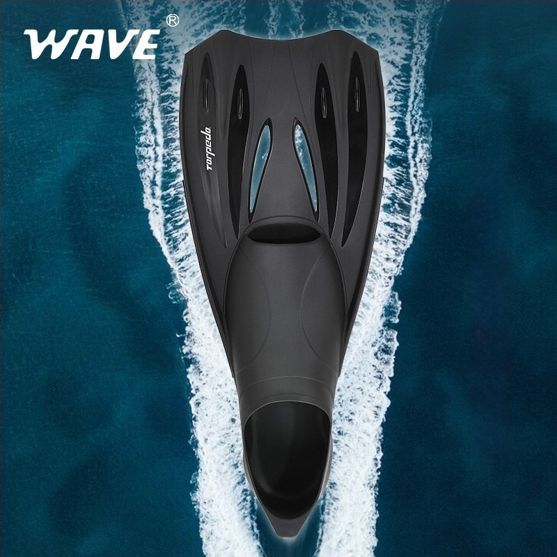 Wave επαγγελματικά πτερύγια κατάδυσης για άνδρες - Υλικό: TPR + PP, Μοντέλο F6882, Ελεύθερη κατάδυση και κατάδυση με μάσκα