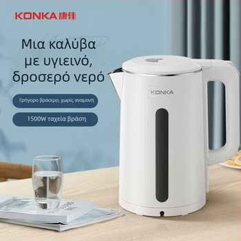 Ηλεκτρικός βραστήρας 1.8L, Ανοξείδωτο ατσάλι, Θέρμανση από κάτω, 1500–2000W, Αυτόματη απενεργοποίηση