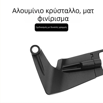 Κάτοπτρο οπισθοδρομικής οδήγησης για μοτοσικλέτες με φτερό – σώμα από κράμα αλουμινίου, περίβλημα από χυτό αλουμίνιο, τετράγωνος καθρέφτης, εγκατάσταση ορθοδοντικής τύπου, συμβατό με NK800, Kawasaki Z900, CB400F, CB650R και KTM δρόμου μοτοσικλέτες