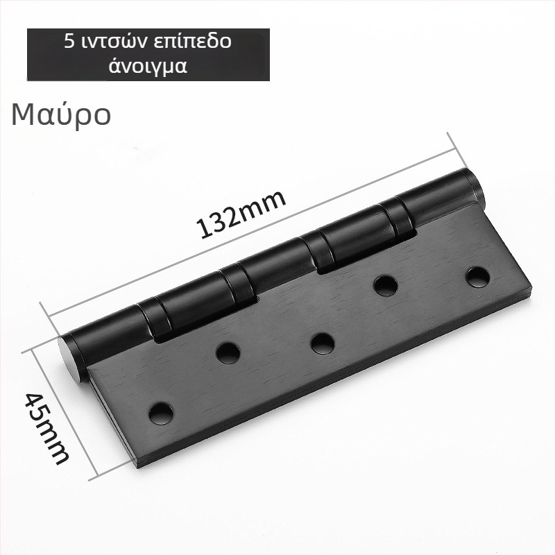 Μεντεσές πόρτας από 201 ανοξείδωτο χάλυβα, επίπεδης μορφής, χωρίς αυλάκι, για ξύλινες πόρτες