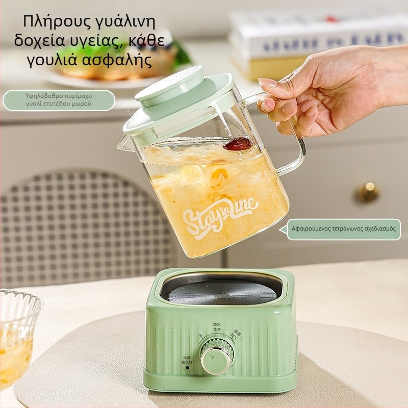 Health Pot με γυάλινο σώμα και ψηφιακό θερμοστάτη, χωρητικότητα 1–1,5 L, 220 V, 500 W, έλεγχος αφής