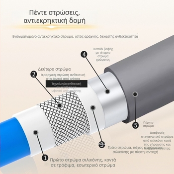 Σιλικονούχος σωλήνας ντους, SE8696 μοντέλο, μάρκα Zimani, στυλ λαφριάς πολυτελείας