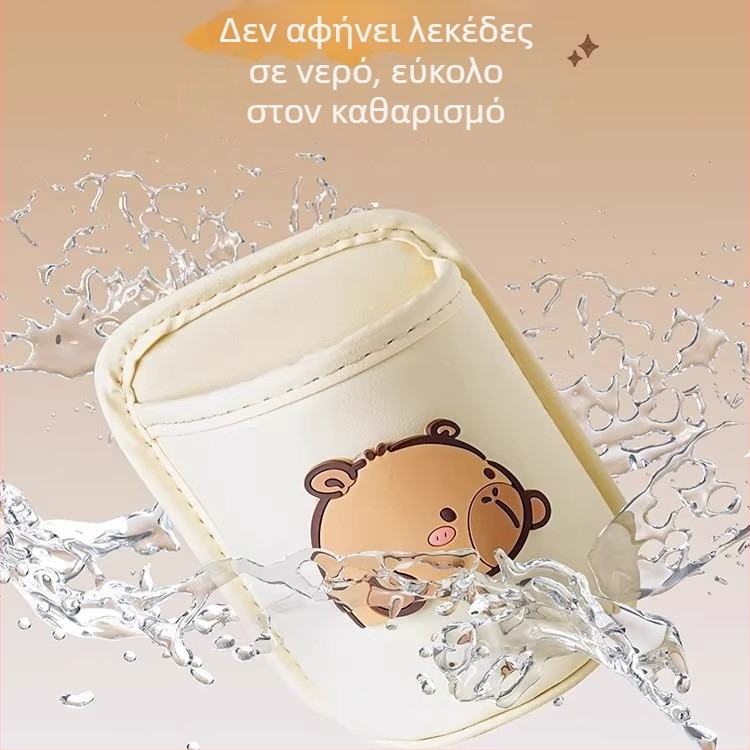 Δερμάτινος κρατήρας ποτηριού με κλιπ για ηλεκτρικό σκούτερ, χωρίς επεξεργασία