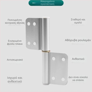 Μεντεσές πόρτας από ανοξείδωτο χάλυβα, HYMD μοντέλο, μάρκα Neck Strength, στυλ μοντέρνο μινιμαλιστικό, υλικό: ανοξείδωτος χάλυβας