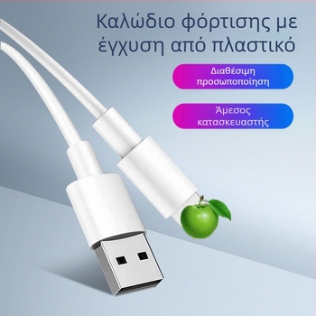 Καλώδιο Lightning για Apple iPhone 11 – ανθεκτικό USB καλώδιο ταχείας φόρτισης, ασφαλής γρήγορη φόρτιση, 5V έξοδος