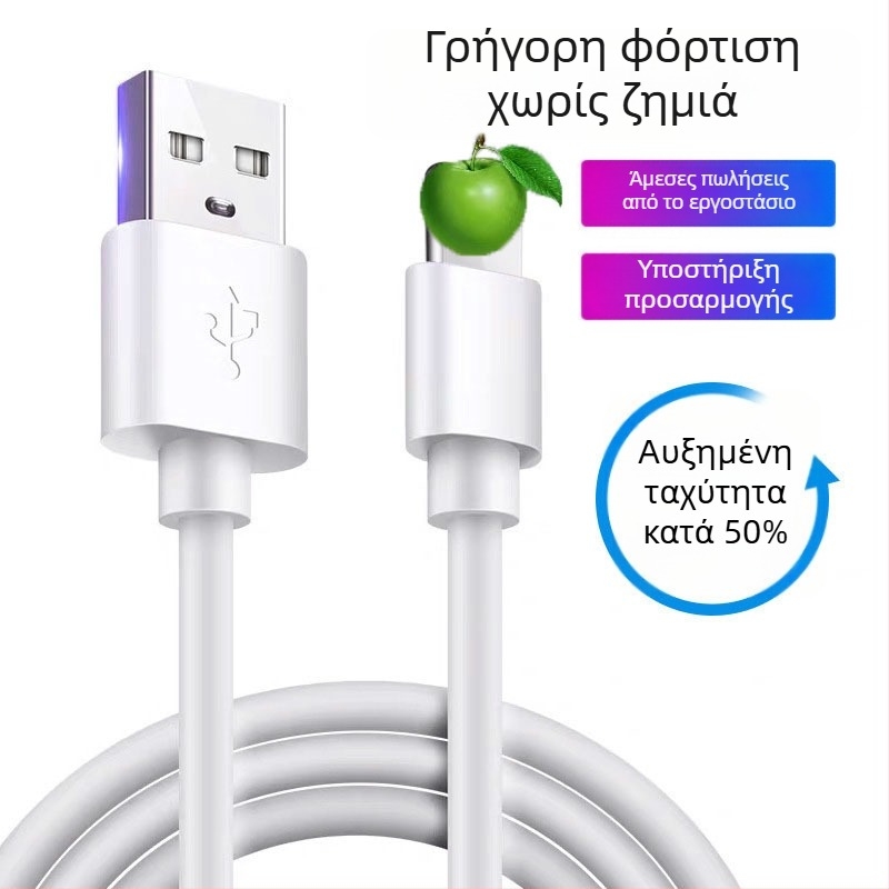 Καλώδιο Lightning για Apple iPhone 11 – ανθεκτικό USB καλώδιο ταχείας φόρτισης, ασφαλής γρήγορη φόρτιση, 5V έξοδος