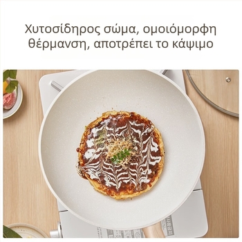 Supor Αντικολλητικό βαθύ τηγάνι με γυάλινο καπάκι – Αλουμινίου κράμα, Πολυστρωτό κάτω, Κατάλληλο για γενική εστία
