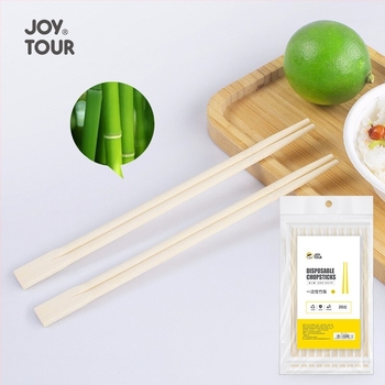 JOYTOUR μίας χρήσης μπαμπού ξυλάκια για φαγητό, σετ 20 τεμάχια, ατομικά συσκευασμένα, βιοδιασπώμενα