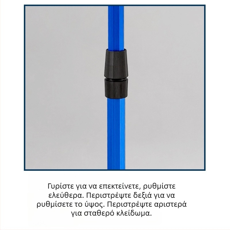 Αλιευτικό δίχτυ από κράμα αλουμινίου με σιλικόνη πλέγμα, αναδιπλούμενο, ικανότητα φόρτωσης 10 kg