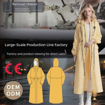 Ενιαίας κατασκευής EVA αδιάβροχο poncho για ενήλικες — ποδηλατικό ρούχο με πλήρη κάλυψη, unisex