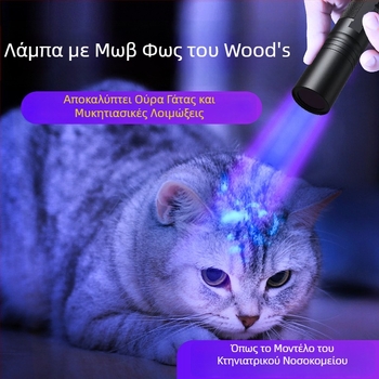 UV φακός LED 365nm, επαναφορτιζόμενος, αλουμινένιο σώμα, πολυλειτουργικός φθοριστικός ανιχνευτικός στυλό-φως
