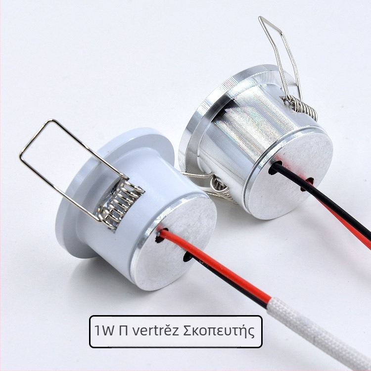 LED οροφής και επιτραπέζιας λάμπας με mini 1W προβολέα, αλουμινένιο περίβλημα, 220V, μη ευφυής έλεγχος