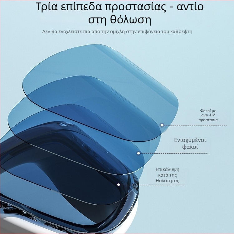 Αντιθαμβωτικά γυαλιά κολύμβησης με μεγάλο πλαίσιο, σετ με σκουφάκι για ενήλικες – πολυκαρβονικοί φακοί, αδιάβροχα